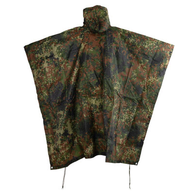 German Flecktarn Ripstop Poncho, , large